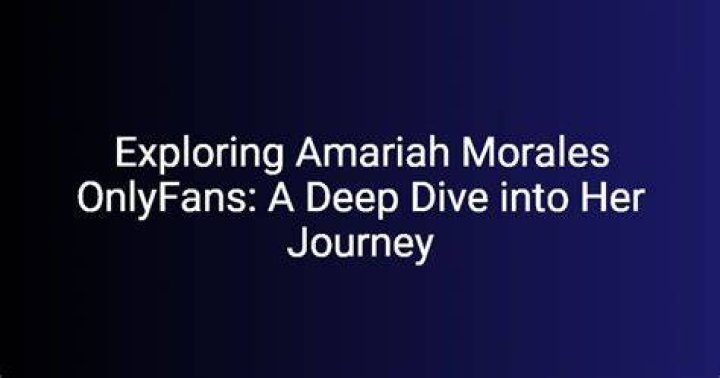 Amariah Morales OnlyFans Leaked: Unveiling the Controversy and Impact