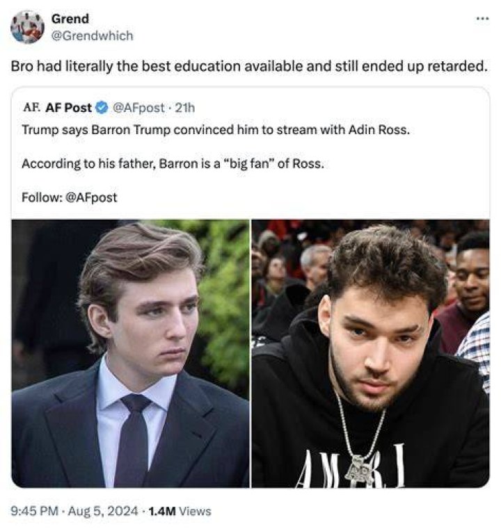Barron Trump Retarded