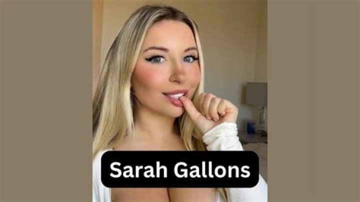 Discovering Sarah Gallons: A Glimpse into the World of a Natural British Digital Creator