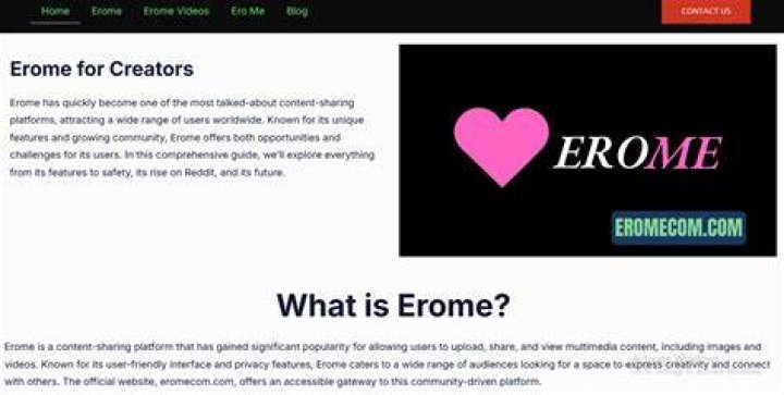 Erome: Your Go-To Spot for Sharing and Finding Free Erotic Content