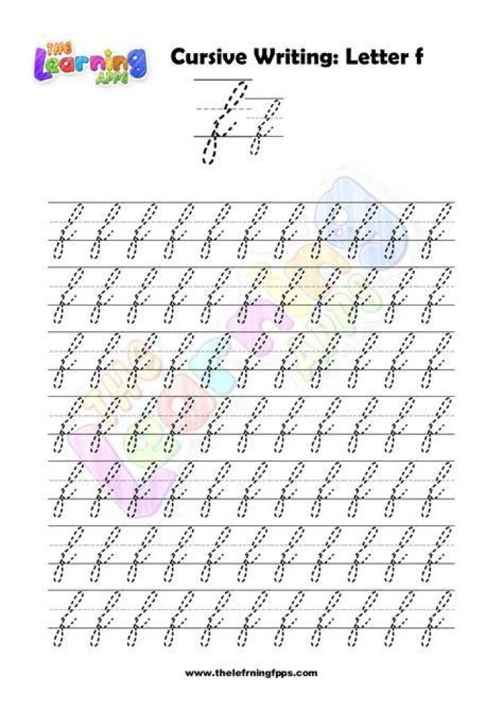 Exploring the Elegant Strokes of Cursive F
