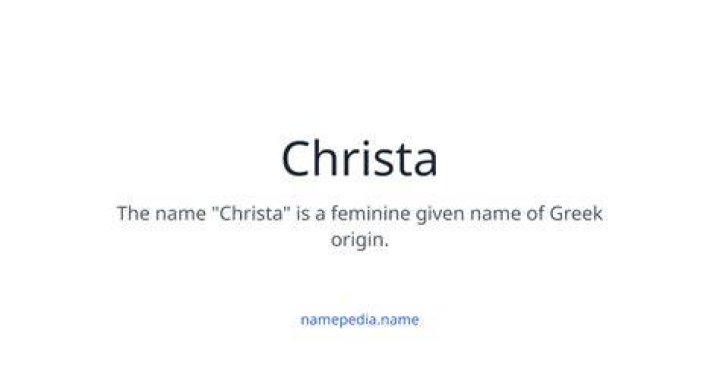 Exploring the Name Christa Bibb: Meanings, Origins, and What It Might Suggest