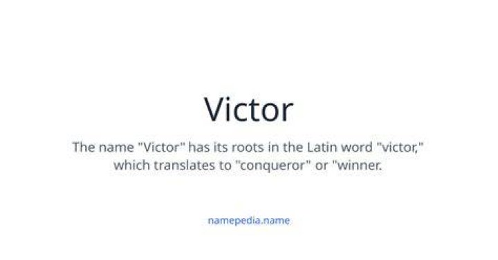 Exploring the Powerful Meaning Behind the Name Victor: What Parents Might Consider for a Conqueror