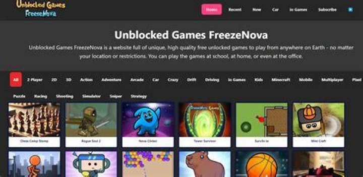 Freezenova Unblocked: Your Spot for Free Online Games