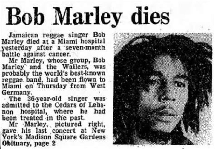 Remembering a Legend: How Bob Marley Died and His Lasting Message