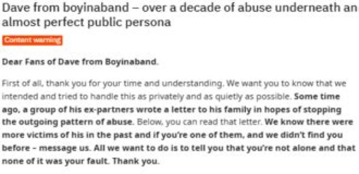Understanding the **boyinaband allegations**: A Look at the Online Discussion