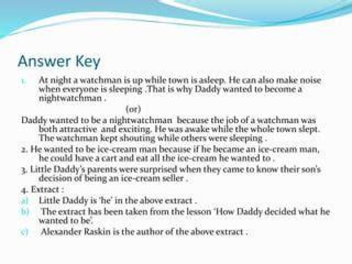 Unraveling a Childhood Dream: Why Daddy Wanted to Be a Night Watchman