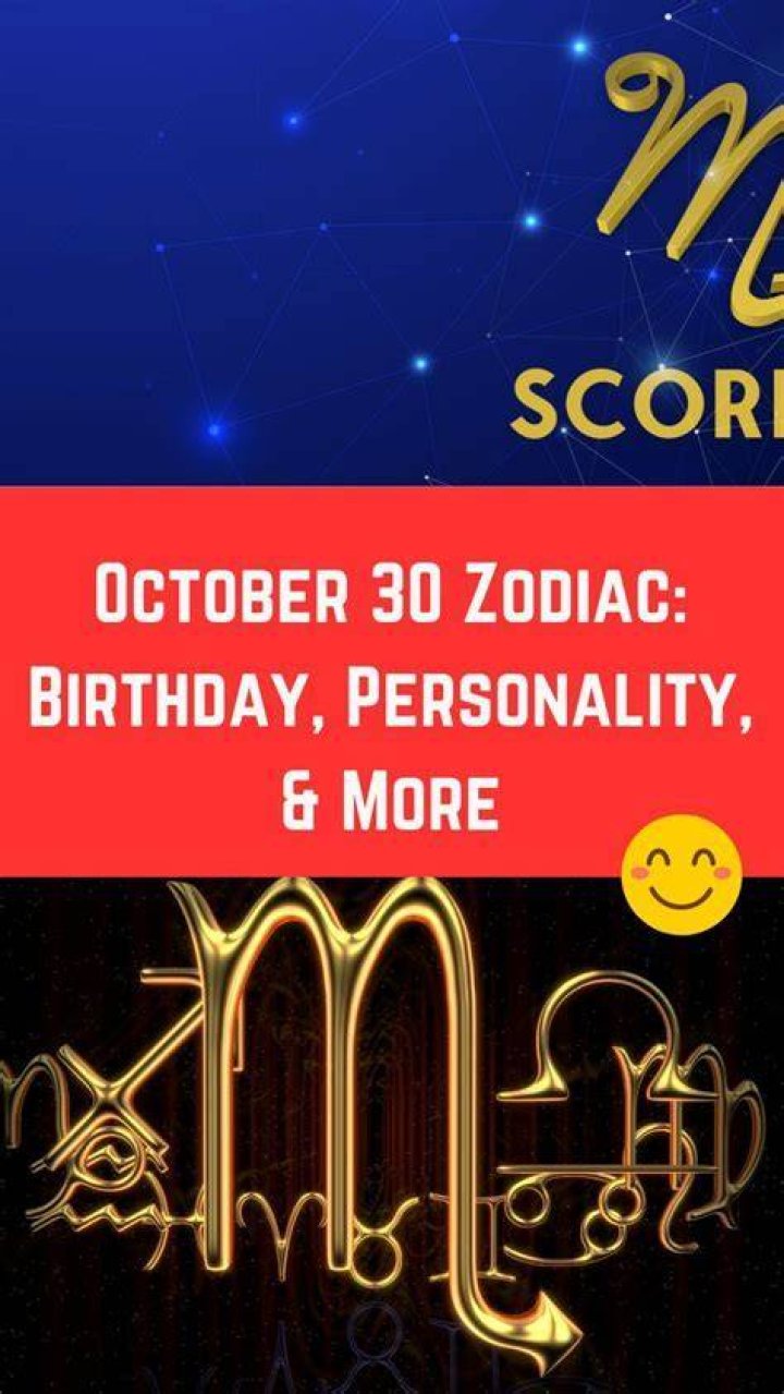 Unveiling the October 30 Zodiac: The Scorpio Spirit