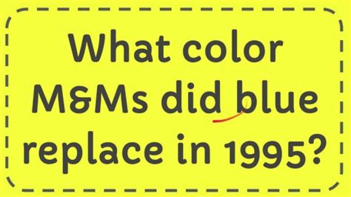 What Color Did Blue Replace in M&Ms: A Fascinating Journey Through Time