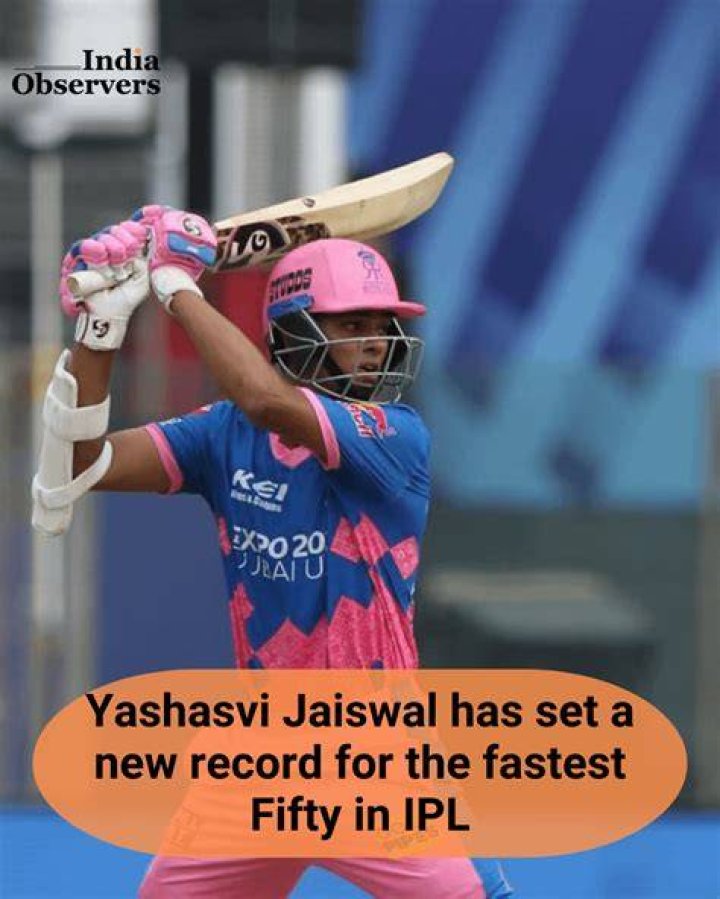 What is the Fastest 50 in IPL? Yashasvi Jaiswal's Blazing Record