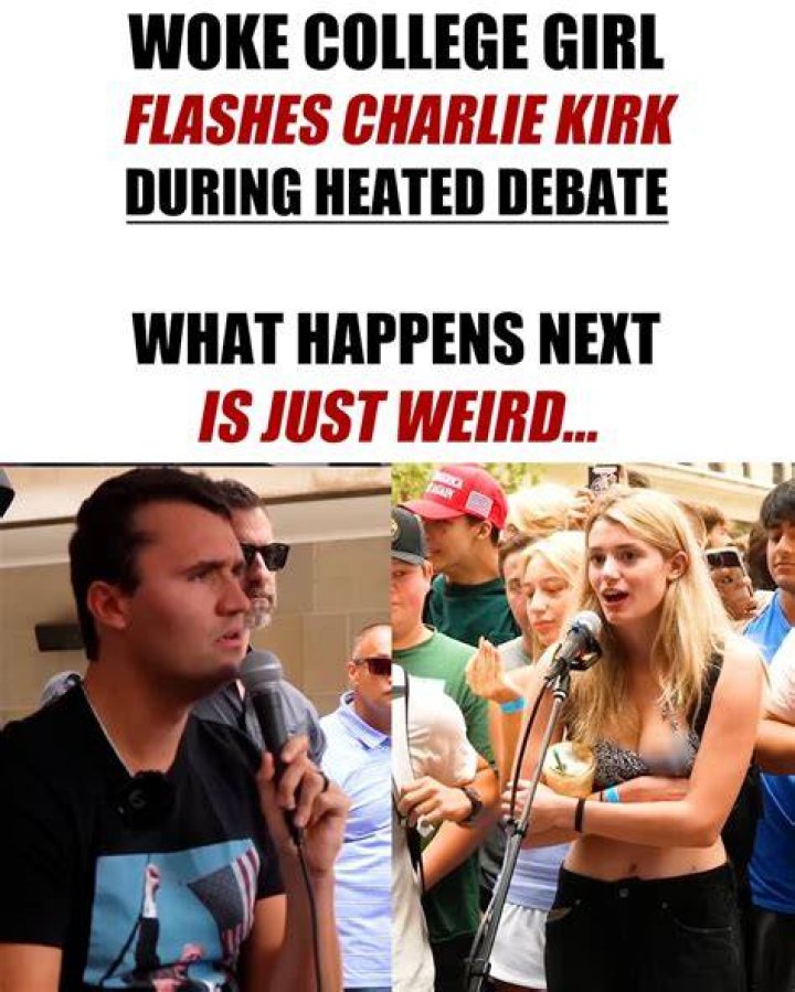 Who Is the Girl Who Tried to Flash Charlie Kirk? Unveiling the Story Behind the Controversy