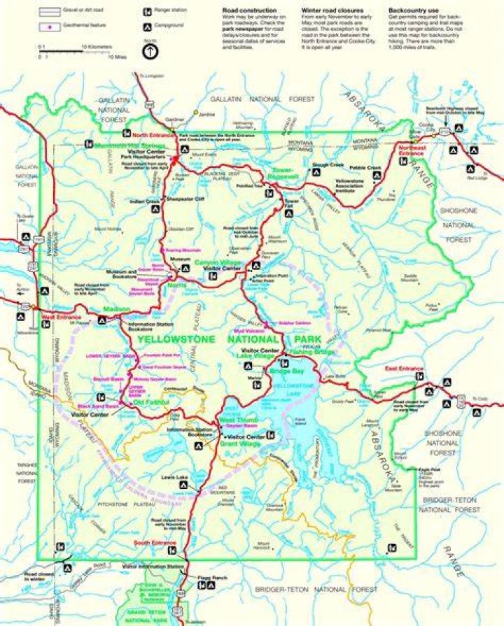 Your Essential Printable Yellowstone Map with Attractions: Plan Your Adventure Today